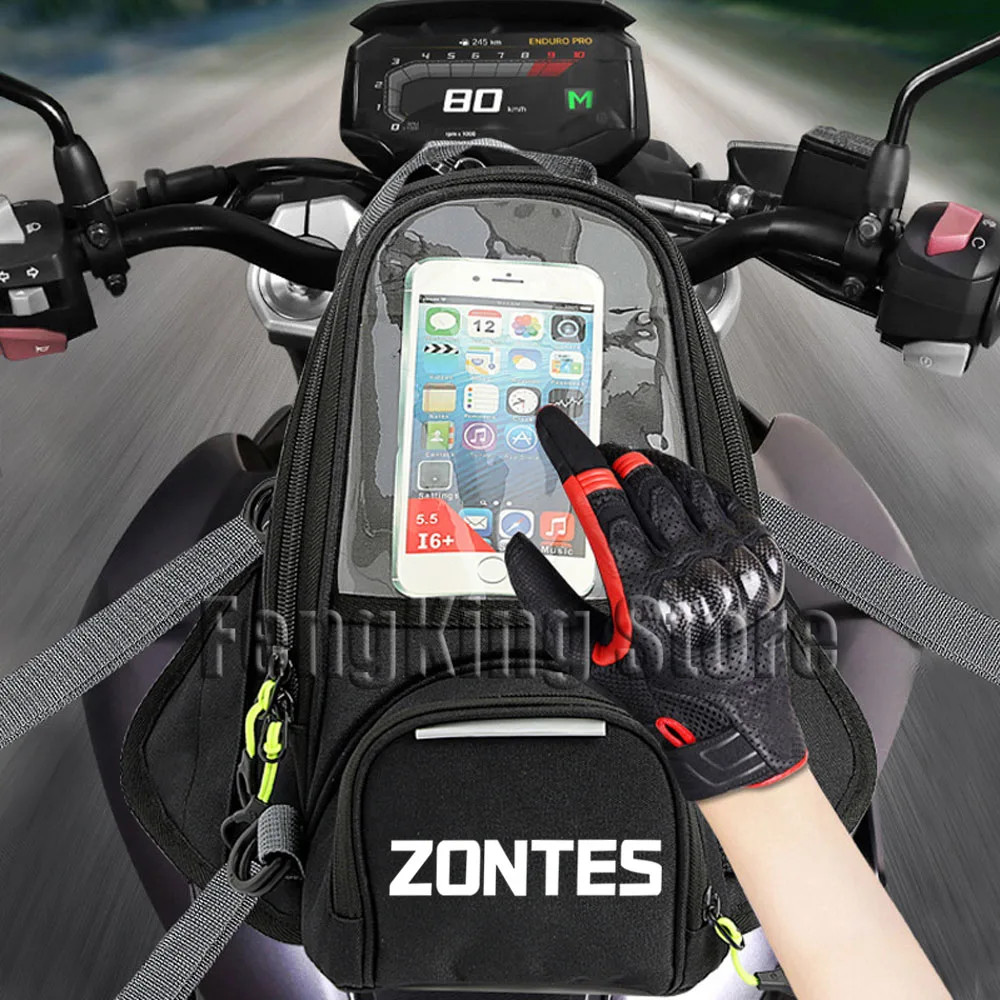 New Motorcycle Fuel Bag Mobile Phone Navigation Tank For ZONTES G1-125