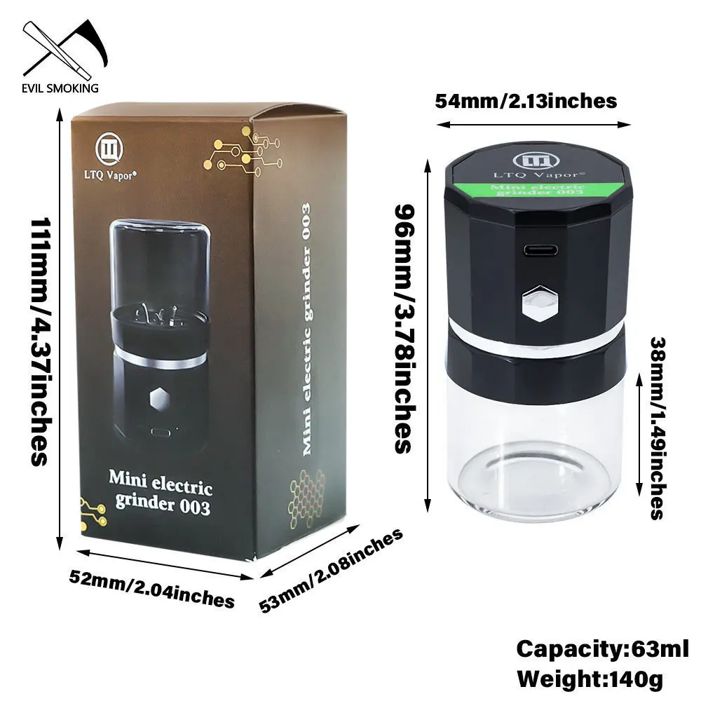 Herb Grinder EVIL SMOKING LTQ Mini Electric Dry