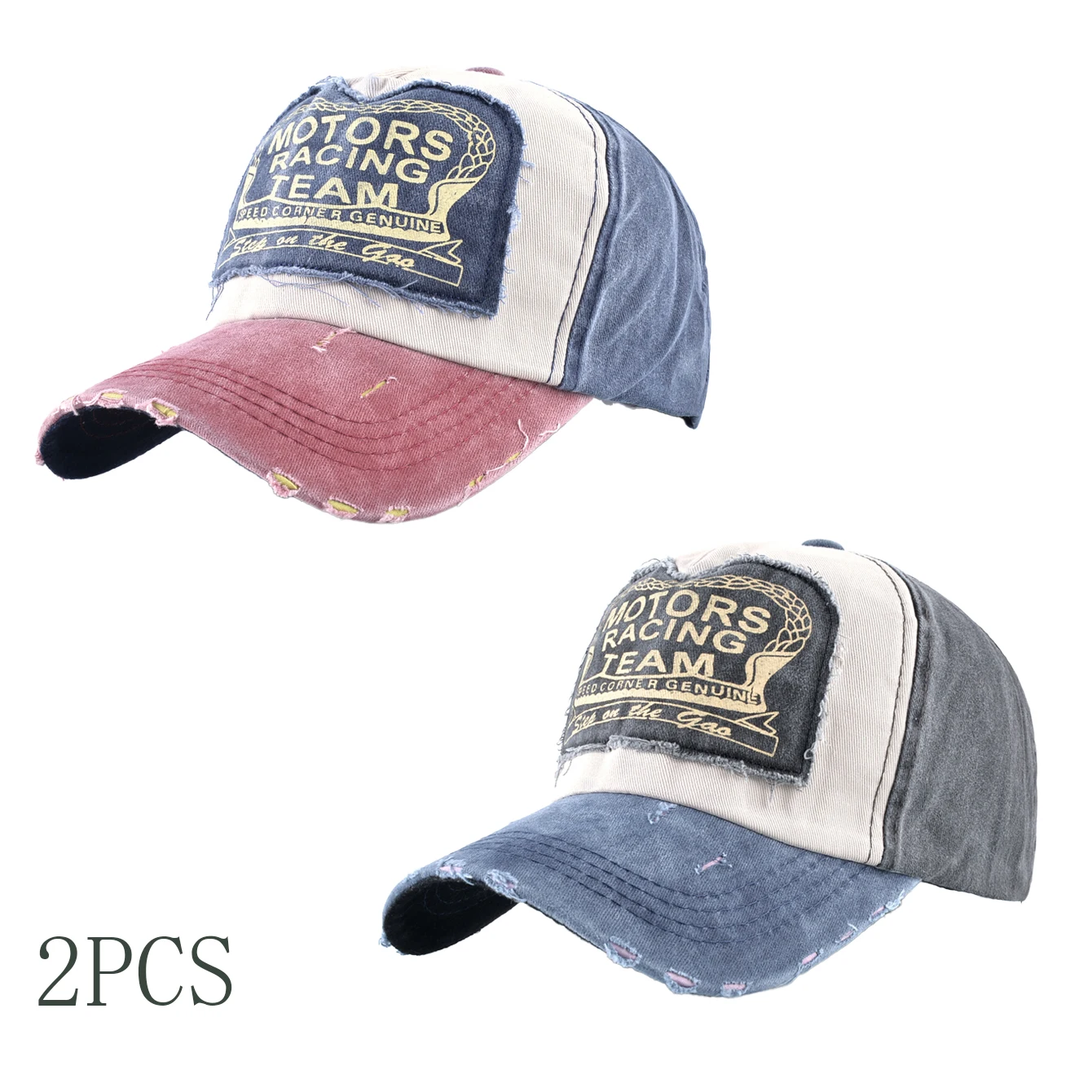 Baseball Cap Vintage Washed Denim Men And Women Snapback Trucker Hat Letter Patch Spring Autumn Unisex Hip Hop