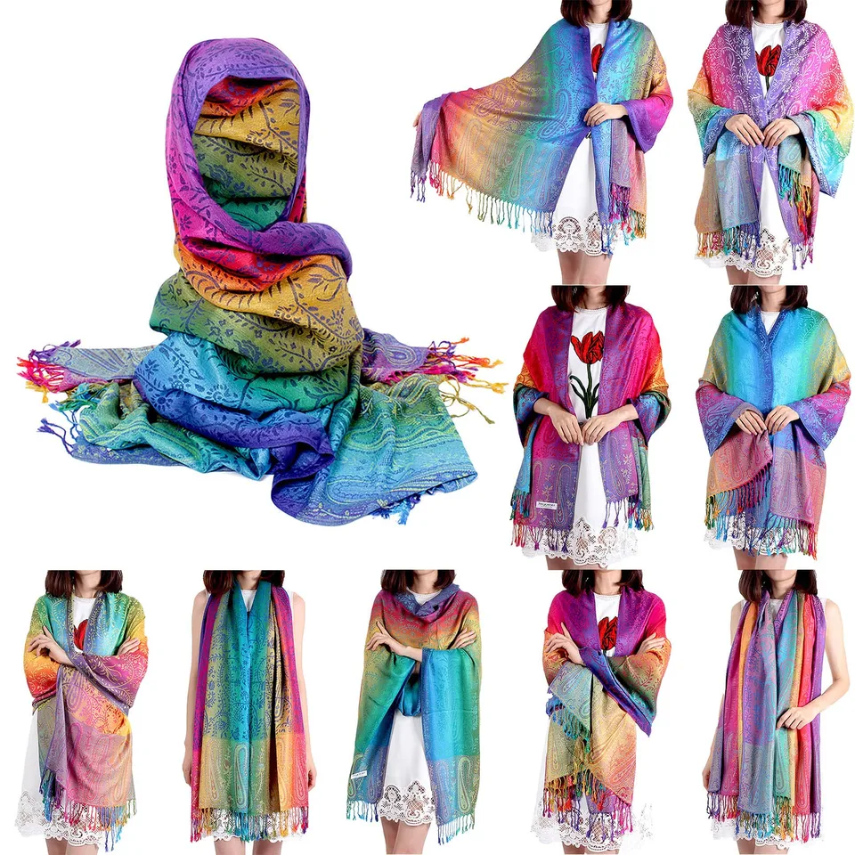 DAPHL Sciarpa Da Donna Con Stampa Occhi Di Lupo Oversize Nappa Scialle Avvolge Per Le Donne Mappa Del Mondo 3 Etichettalia Unica 129139759