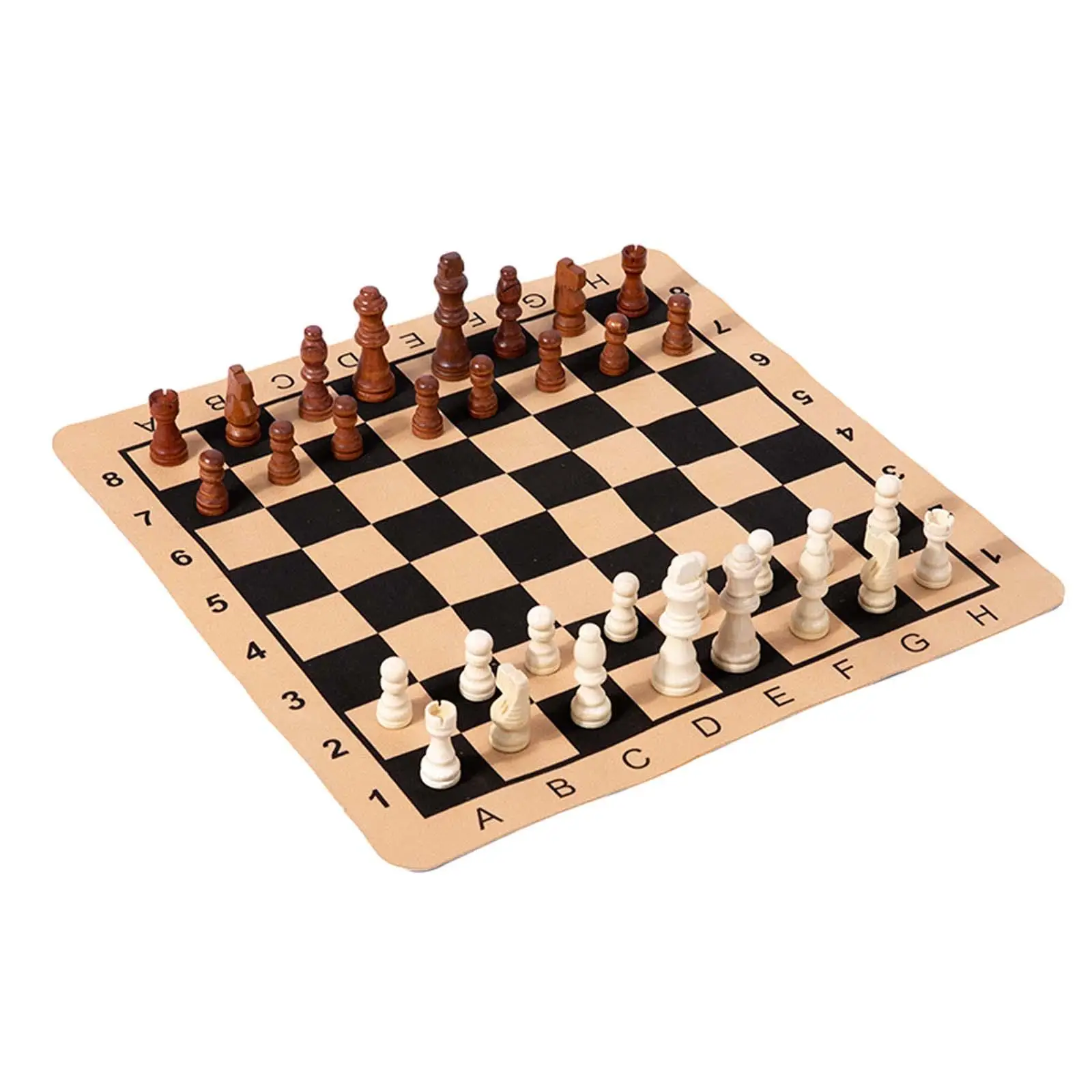 

Portable Chess Set Educational Classic Table Strategy Game for Party Leisure