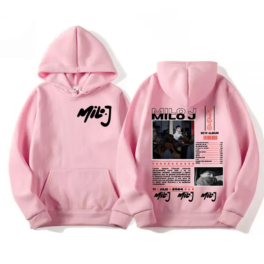 Rapper Milo J 511 Music Album Tour Hoodie Harajuku Long Sleeve Aesthetic Sweatshirt Men Women Casual Fleece Autumn/Winter Hooded 6