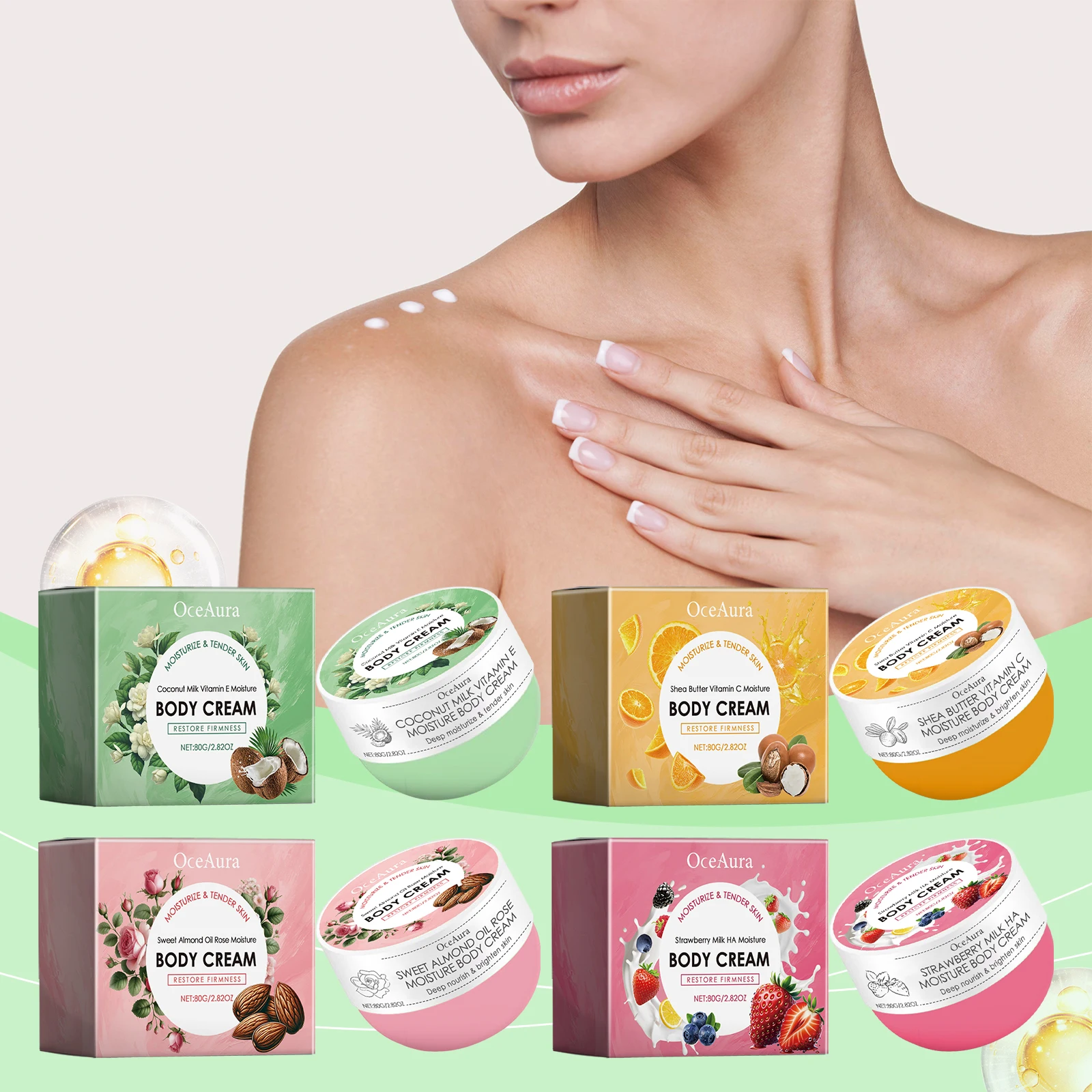 OCEAURA Vitamin C Moisture Body Cream Long-lasting Moisturizing Locking in Skin Moisture Winter Moisturizing Multiple Options 4