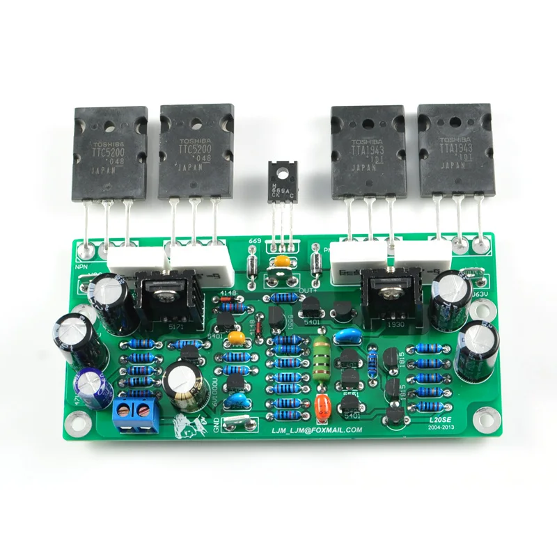 Dlhifi Peças Ljm L20 se L20se 4ohm Placa Amplificador de Áudio A1943 C5200 Estéreo Canais Duplos 350w Amplificador Kits Faça Você Mesmo Placa Terminada - Image 4