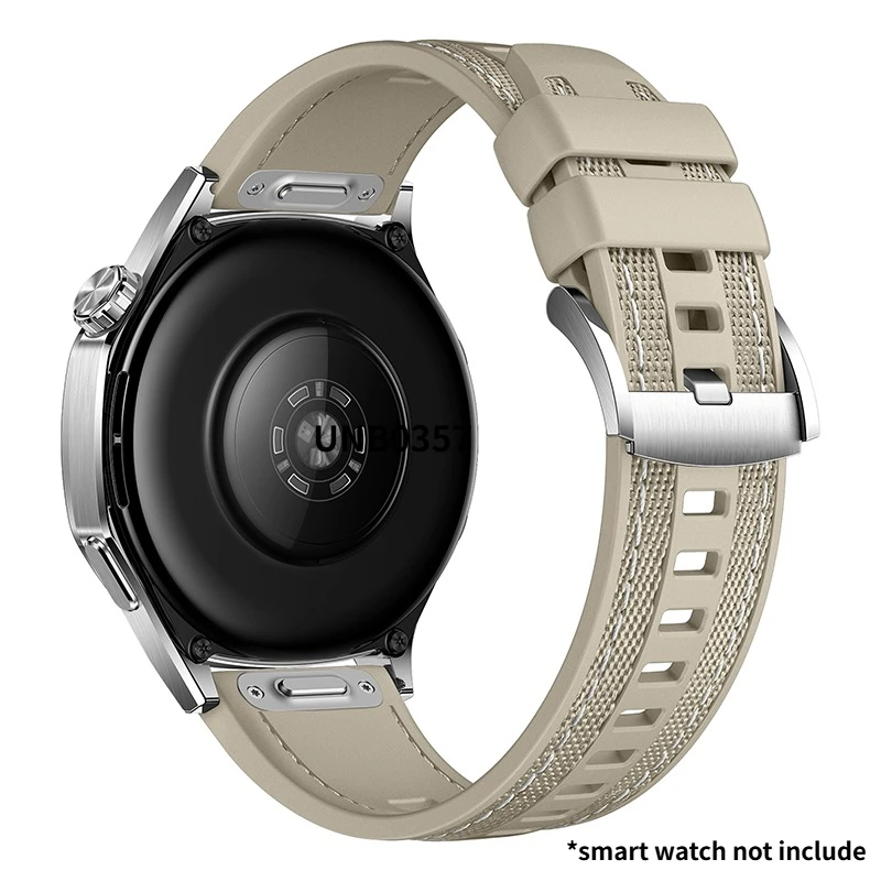 Universal 22mm Nylon Silicone Sport Strap with Quick Release Feature