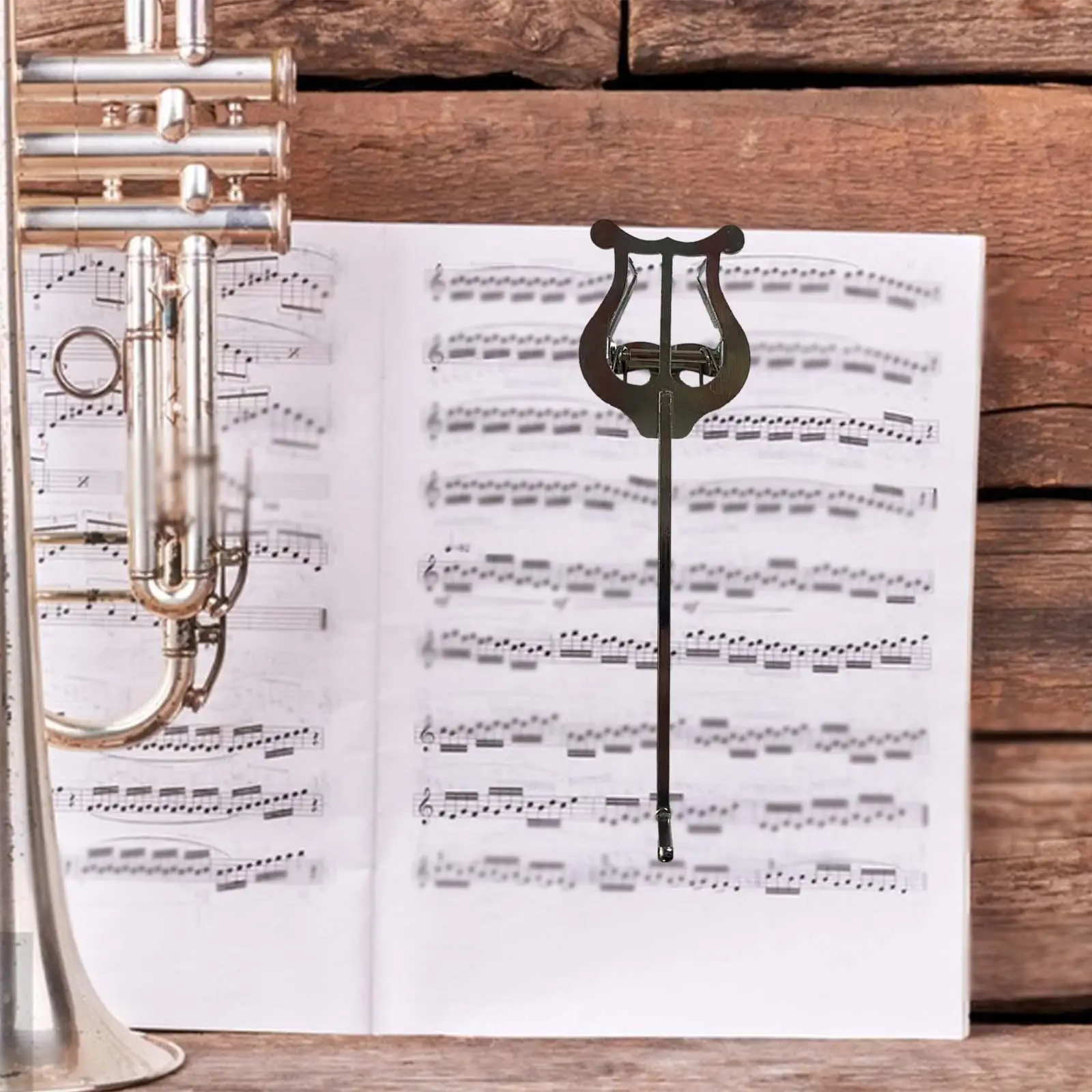 Sheet Music Clamp on Holder Universal for French Marching Band Instruments