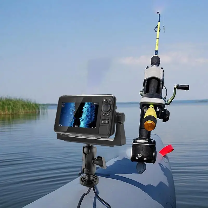 Swivel Fish Finder Mount Base 360 Degree Swivel GPS Navigation Bracket For Marine Boat Kayak