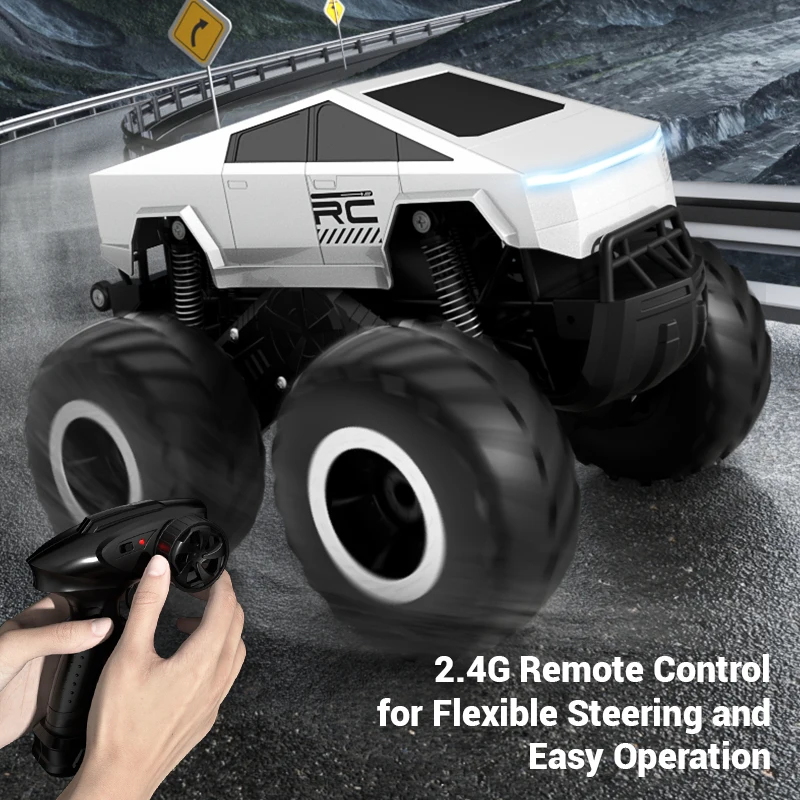 2.4G RC Trucks Amphibious Remote Control Car Waterproof Vehicle with 7.4V 900Mha Battery Monster Truck Toys Car Gift for Boy Kid 5