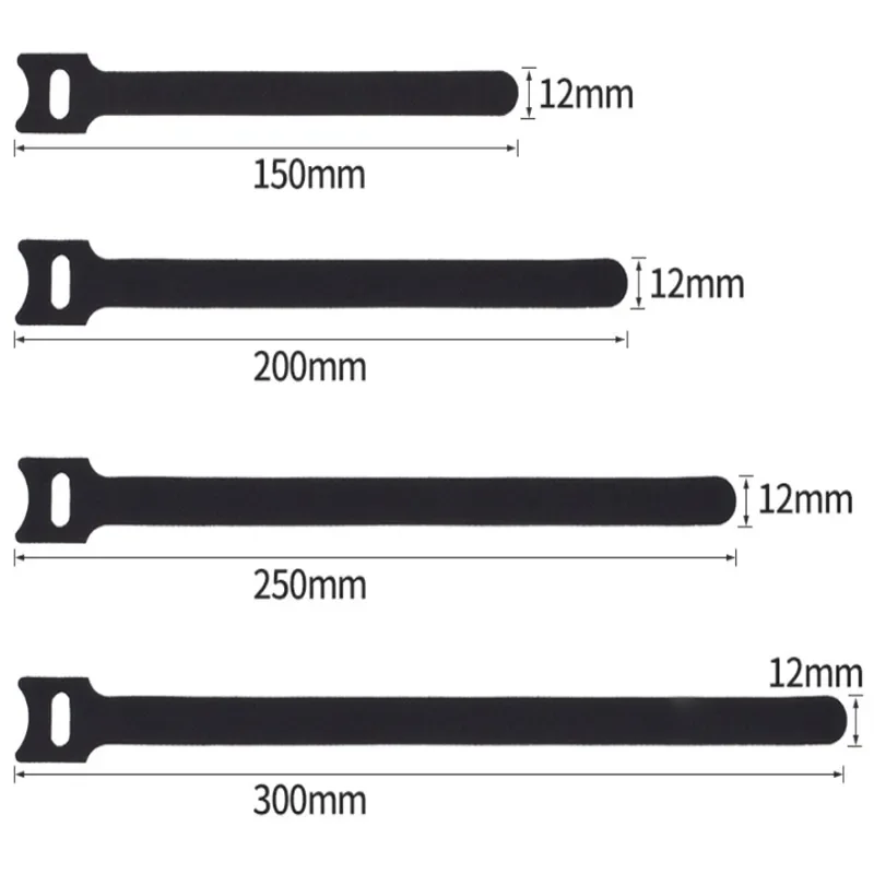 50Pcs Nylon Fastening Cable Ties Adjustable Cord Ties Cable Management Straps Hook Loop Cord Organizer Wire Ties Reusable cable ties