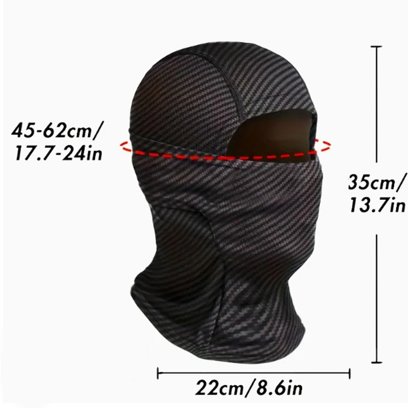 Maschera da ciclismo, copertura integrale, maschera integrale alla moda e traspirante per uomo e donna, adatta per il ciclismo all'aperto - immagine 4