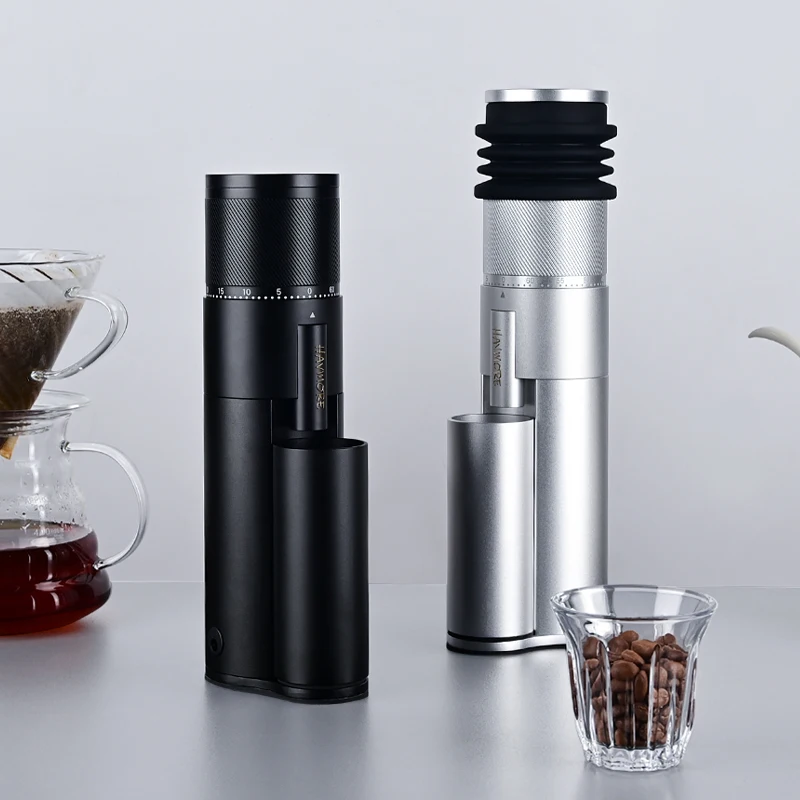 HAVMORE New Arrival Smart Option Electrical Coffee Bean Grinder 48mm Integrated CNC Outer Burr for Espresso Coffee Maker