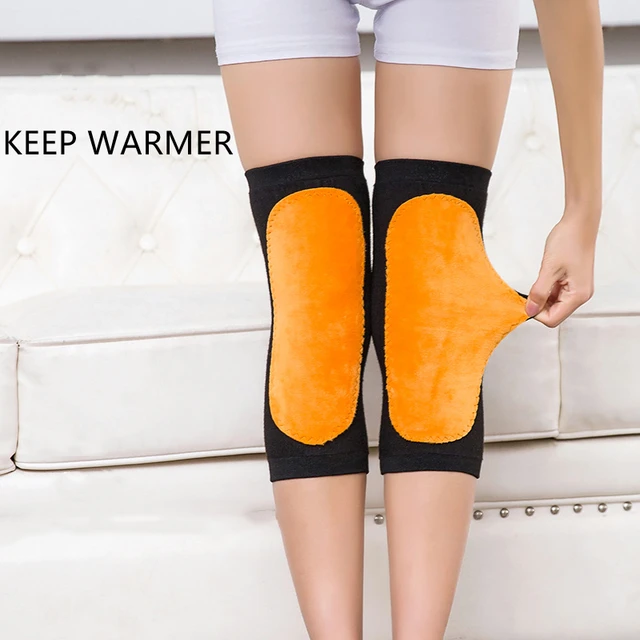 2pcs Cashmere Wool Knee Pads Support Men Women Winter Leg Knee Warmers Sleeve Wrap Protector for Joint Pain Tendonitis Arthritis 4