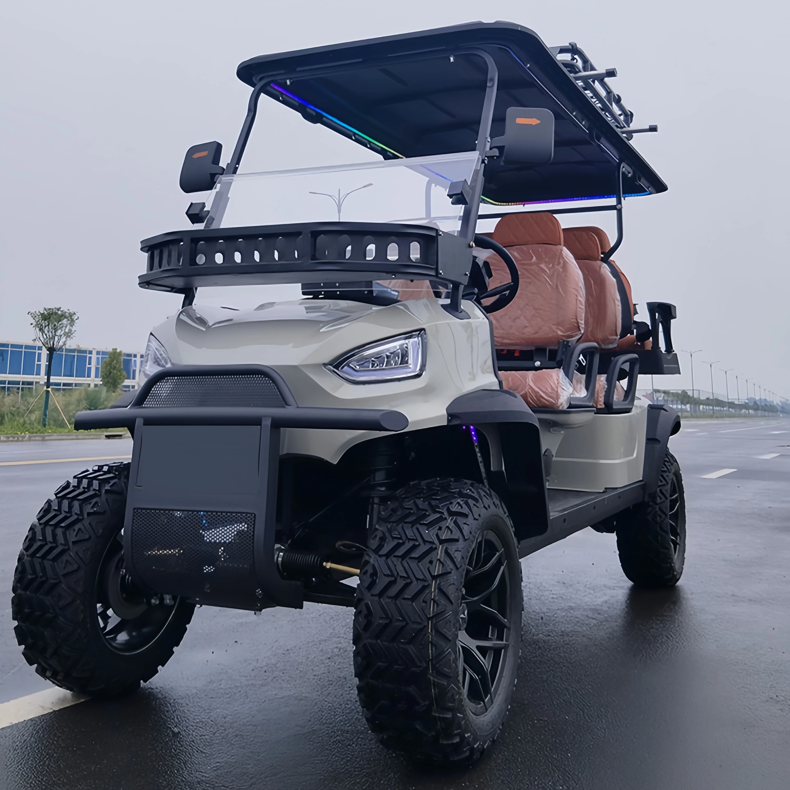 Comfortable Scooter 4 Seater Electric Golf Cart 72V Lithium Battery 2 Seater Golf Carts for The Disabled