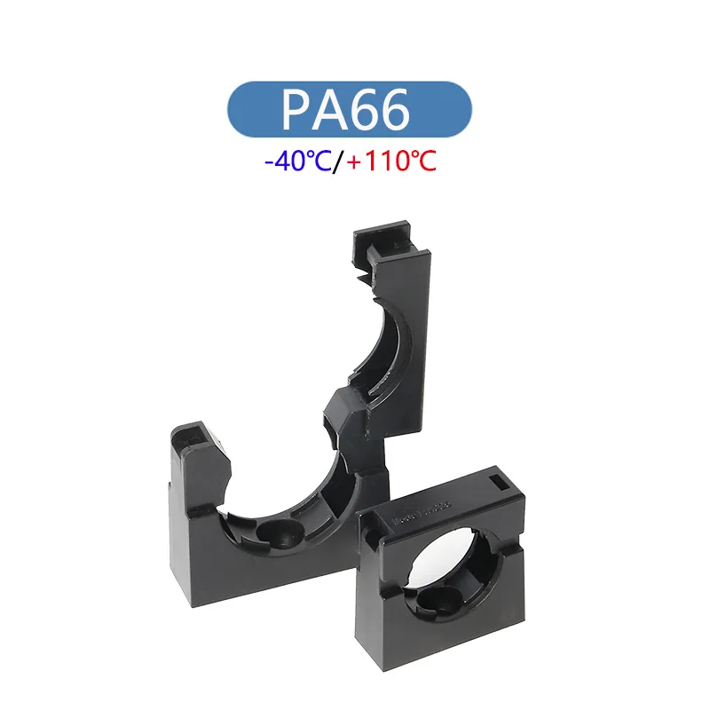 10Pcs Hose Fixing Bracket Nylon Plastic Corrugated Pipe Water pipe Mount Cable Guide Corrugated pipe Fastening Accessories hose fixing bracket