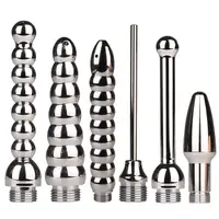 Stainless Steel Shower Bidet Faucet Rushed Anal Douche Portable Shower Cleaning Enemator Enema Metal Anal Cleaner Butt Plugs Tap 1