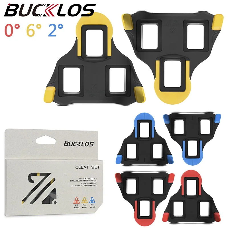 BUCKLOS Fahrradklampe für SPD-SL-System, selbstsichernde Pedalklampe für SPD SL, Rennrad, Pedalklampe, kompatibel mit SH11