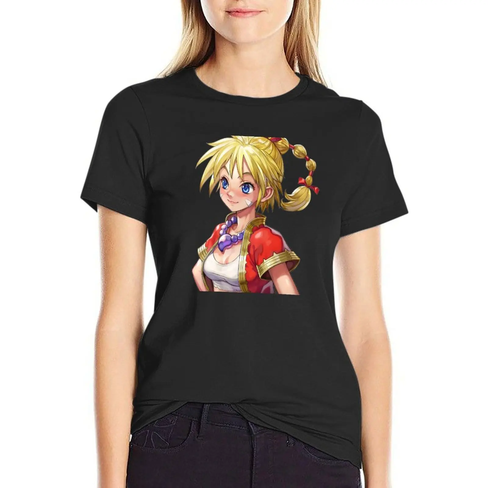 

Chrono Cross Kid Profile T-Shirt korean fashion funny T-shirts for Women