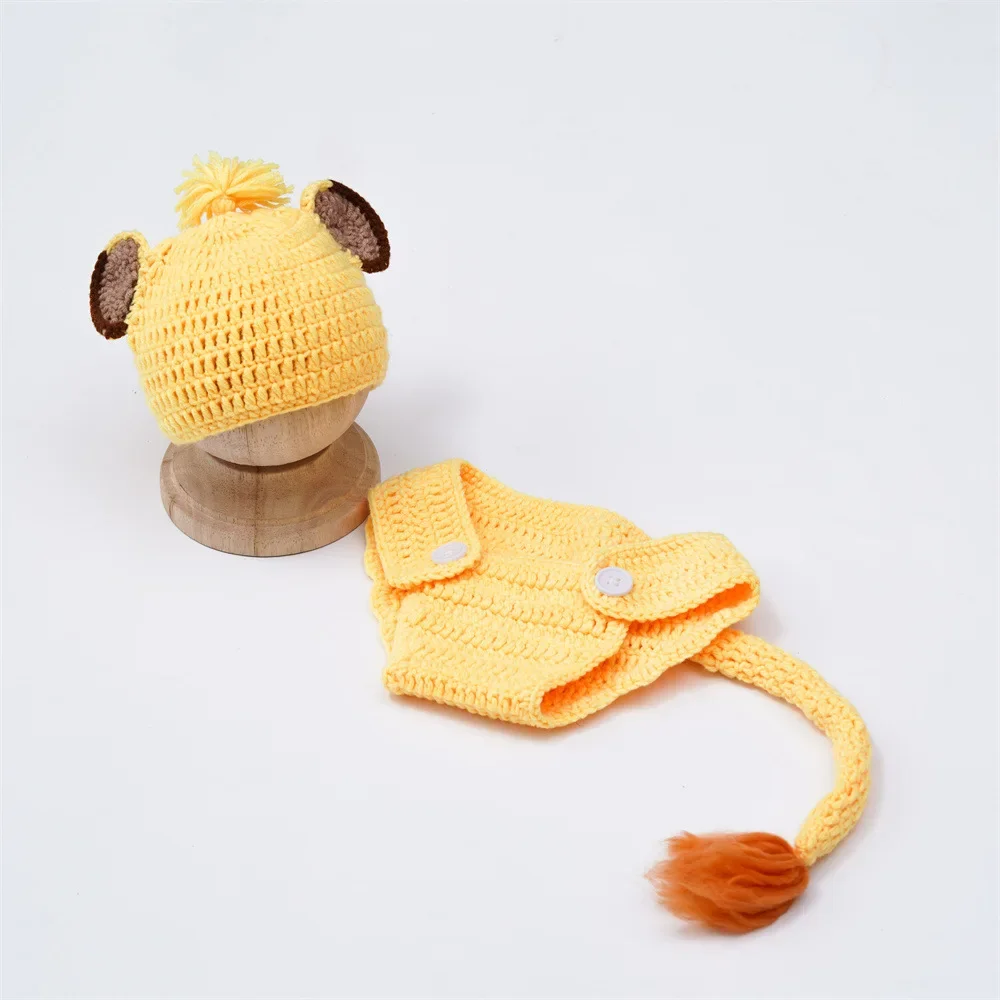 2pcs 사진 소품 Romper Simba 의상 촬영 옷 소년 복장 Photoshoot 복장