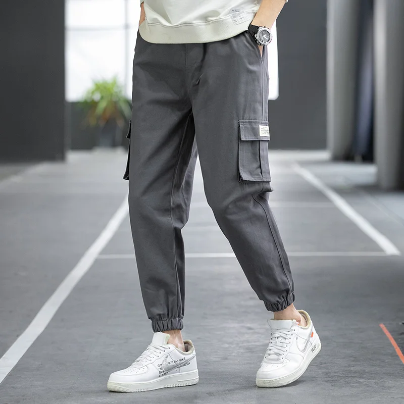 Multi-Pocket Cargo Pants Men Brand New Hip Hop Cotton Casual Joggers Men Sweatpants Streetwear Oversize Harem Trousers M-8Xl