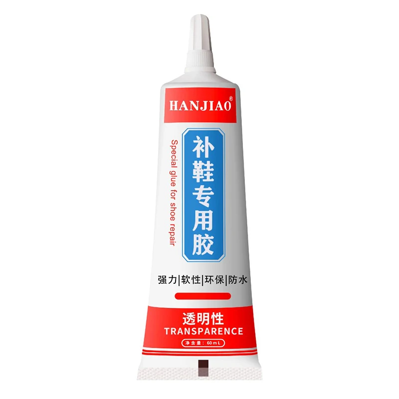 투명 60ML 초강력 전문 고무 수리 키트, 가죽 접착제, 에폭시 수지, 목재 직물, 리브 섬유