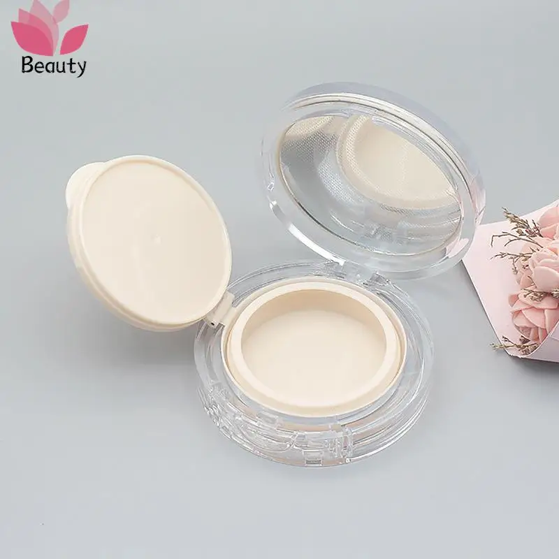 

15g/0.5oz Empty Air Cushion Puff Box Portable Cosmetic Makeup Case Container with Powder Sponge Mirror for BB Cream Foundation