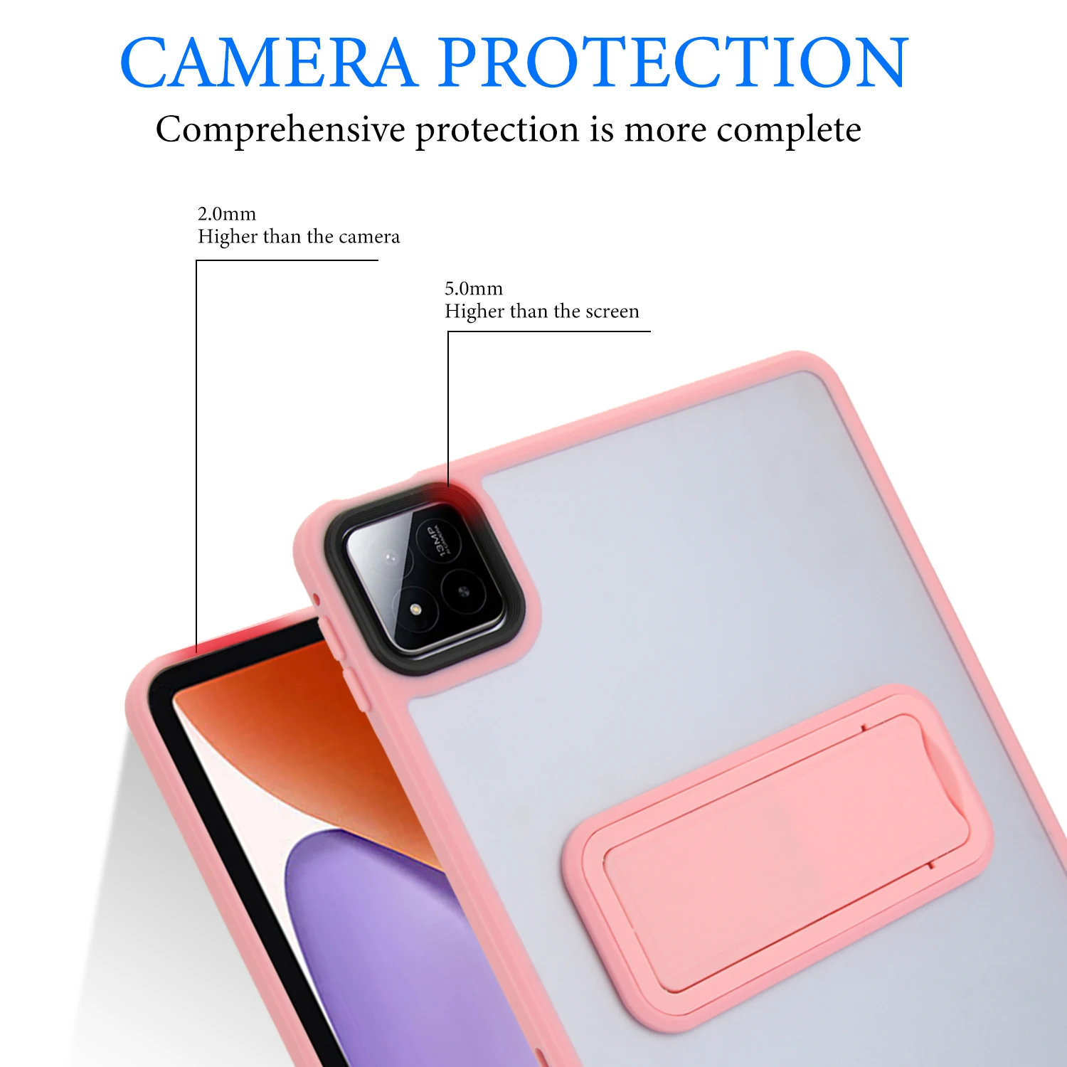 Durable Stand Back Hard Tablet Cover - Universal Fit
