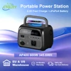 CTOLITY 500W Portable Power Station (60000mAh) 345Wh Portable Power Station LiFePO4 Battery Solar Generator for Outdoor Camping 1