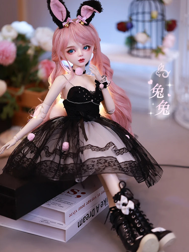 Scarpe Con Tacco Alto Per Bambole 1/3 BJD - Rosa - Accessori Moda Per Dollfie, DOD, SD, OB, PB - Altezza Tacco 2,5 Cm