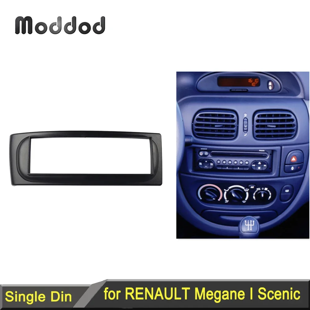 1 Din Radio Fascia Per Renault Megane I 1996-2002 Scenic 1996-2003 Gps Dvd Stereo Panel Dash Mount Installazione Trim Kit Frame