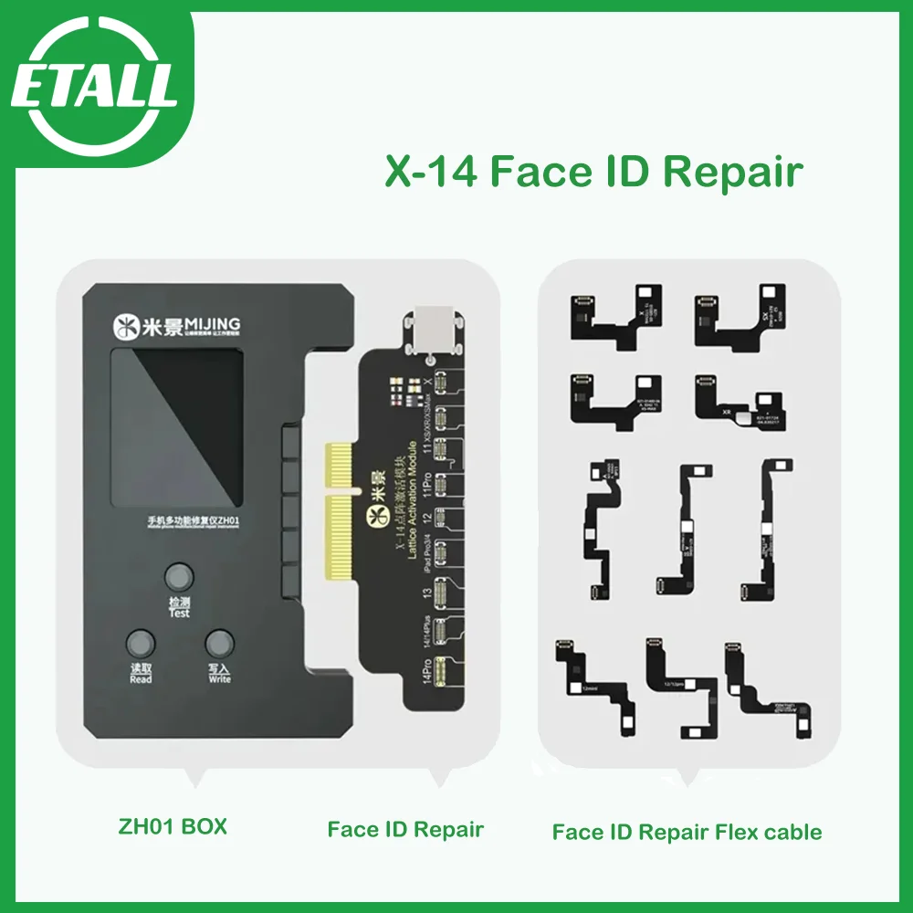 

Mijing ZH01 Multifunctional Repair Instrument Soldering-free X-14 Dot-matrix Activation Board Face External Cable Repair Battery