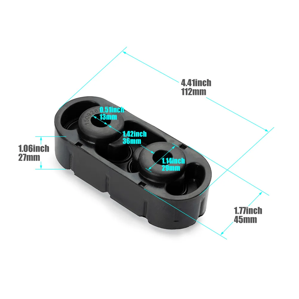 1/2x 15092802 15740212 25956663 Exhaust Insulator Hanger for Chevrolet for GMC Cadillac Silverado Sierra Yukon Tahoe 05-08