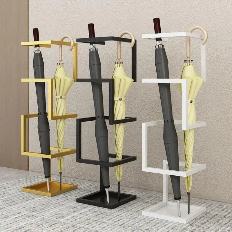 

Creative Iron Floor Umbrella Rack Minimalist Nordic Simple Home Office Door Parasol Stand Sleek Design for Entryways