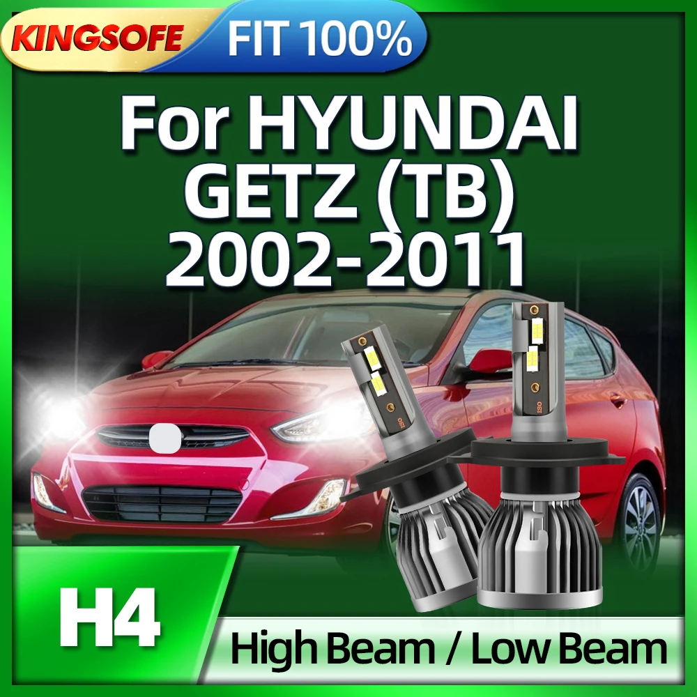 

KINGSOFE LED H4 Headlight Bulb 36000LM Car Lamp 6000K Light For HYUNDAI GETZ TB 2002 2003 2004 2005 2006 2007 2008 2009 20102011
