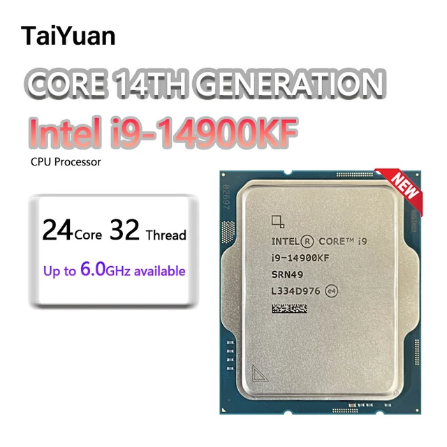 Intel® Core™ i9 s i9 14900KF (14th gen) I9-14900KF 24 Core LGA 1700 CPU New  but without Cooler - AliExpress