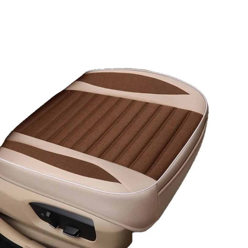 Coprisedile per auto in lino, universale per tutte le stagioni, traspirante, per la maggior parte delle berline a quattro porte e SUV, protezione ultra-lussuosa per sedili auto - immagine 4
