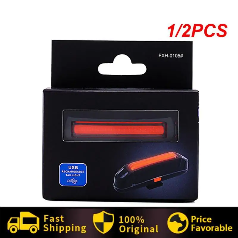 

Задний фонарь для горного велосипеда, 1/2 шт., с зарядкой от USB