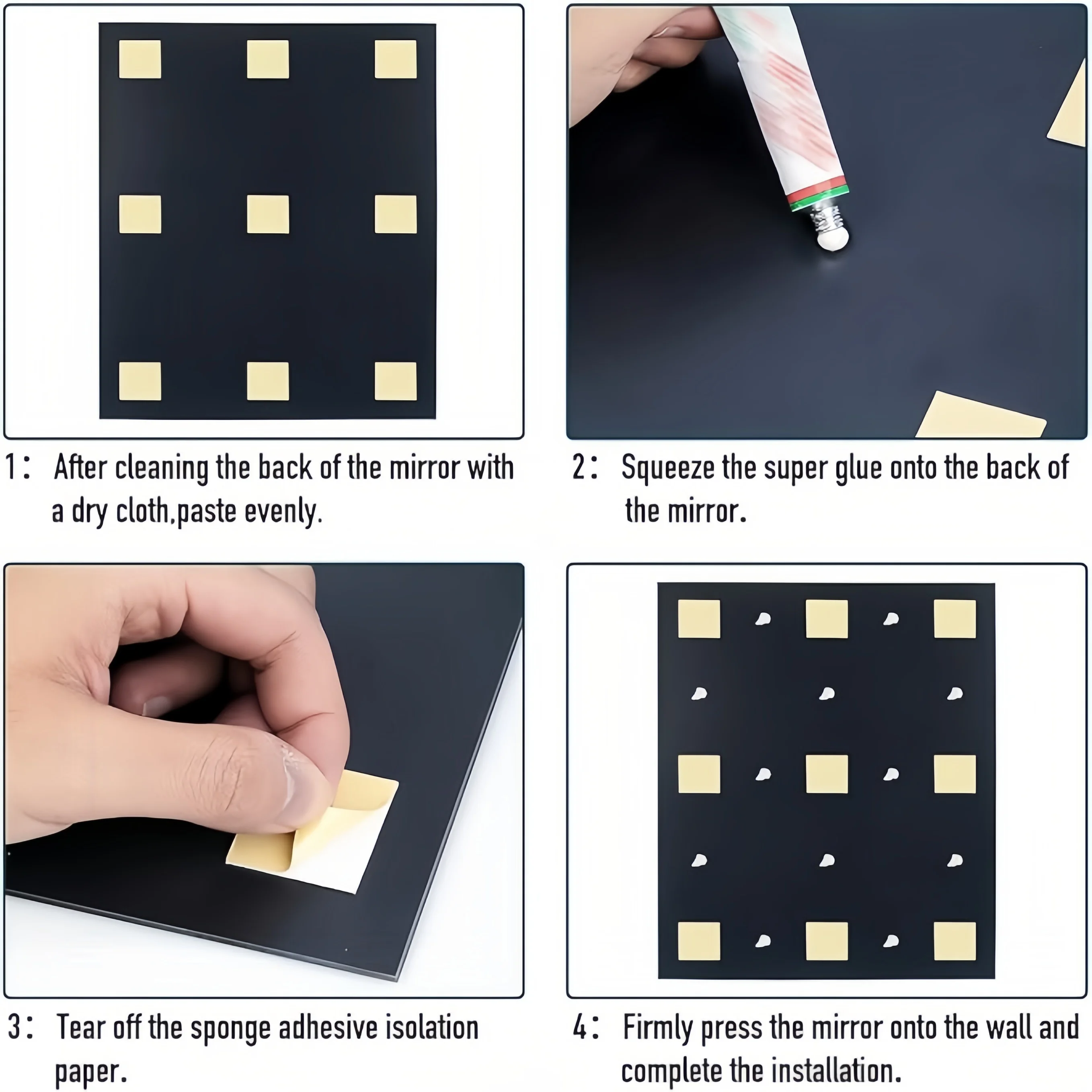 35x30 سنتيمتر كامل طول بلاط مرآة الحائط ، مرآة مست...