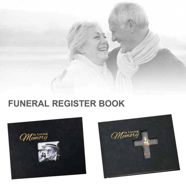 Funeral Guest Book Black Celebration Of Life Guestbook Funeral Favors Celebration  Of Life Decorations Including Pen And Memory - AliExpress