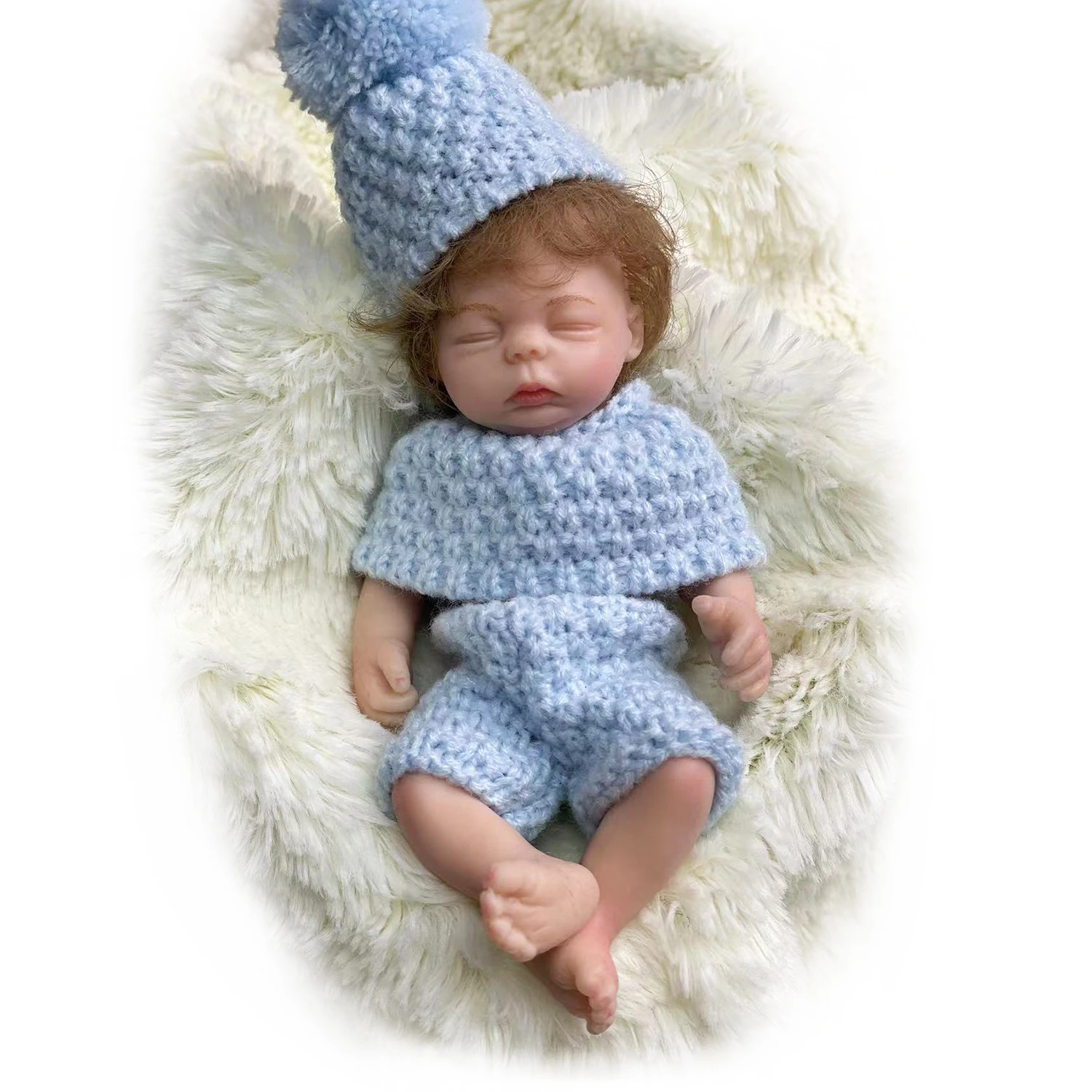 Acestar 5 6 Inch 15cm Mini Reborn Baby Dolls Full Silicone Squishy