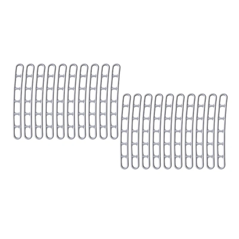 

20Pcs Awning Ladder Band Flexible 6 Compartment Canopy Camping Fixing Tensioning For Tent Plastic Outdoor