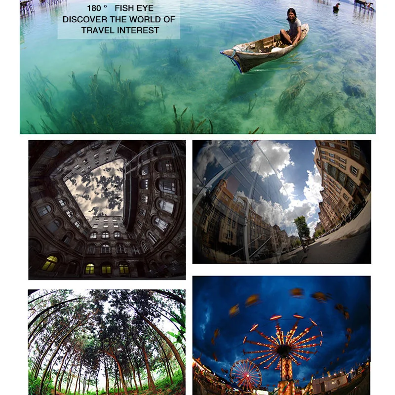 3-in-1 Wide Angle Macro Fisheye Phone Lens Kit 0.67X Wide Angle Zoom Fish Eye Macro Lenses with Fixation Clip for iPhone Samsung