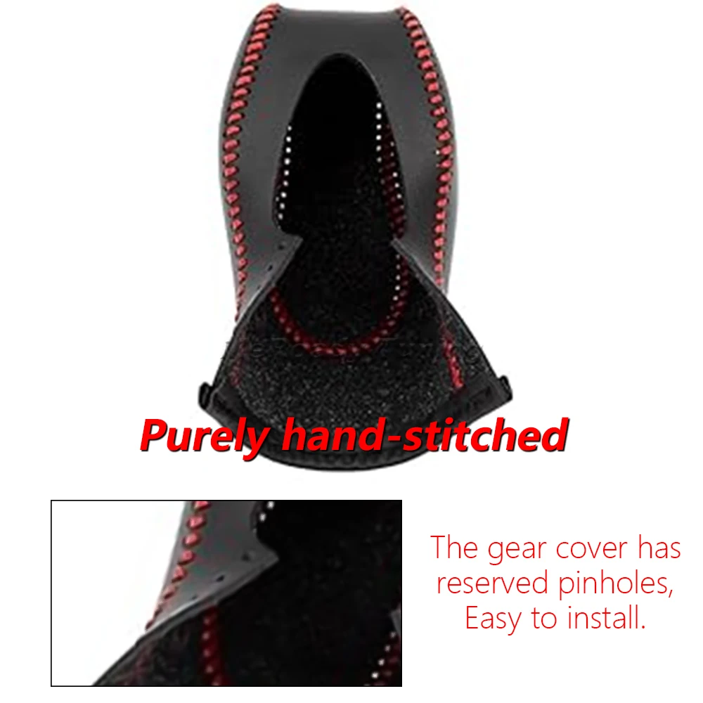Carbon Fiber Gear Shift Knob Cover for Ford EcoSport Escape Fusion C-Max Fiesta Focus Hand Brake Covers Protection Accessories