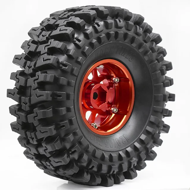 RCホイールタイヤ Compatible With SCX10 TRX-4 For HSP For RGT RR10 For TraRCタイヤ RCカーのタイヤとホイール For TRX4 For TRX6 For SCX10 90046 RR10 For Wraith 1/