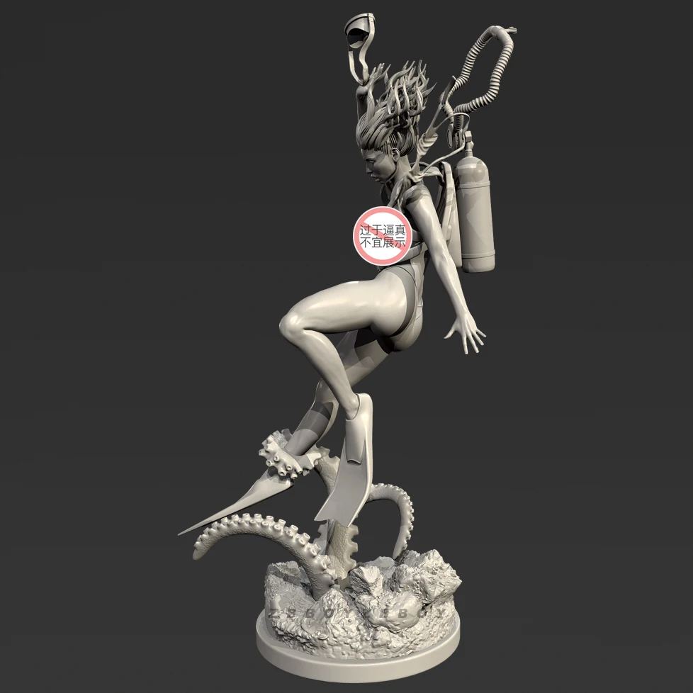 남자의 키 50mm 75mm 수지 군인 모델 키트 무색 및 자체 조립(3D 프린팅) TD-7623/3D