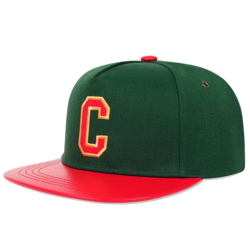 Berretto da baseball ricamato con lettera C Berretto casual per sport all'aria aperta Cappello hip-hop unisex Cappelli snapback in cotone per adulti regolabili_voghion.com