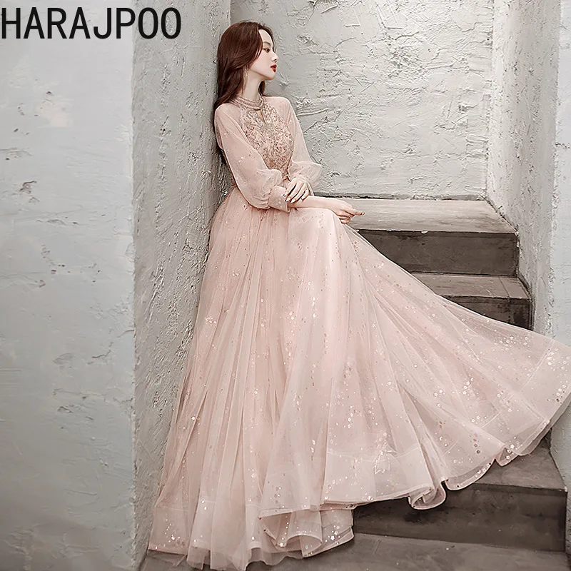 

Harajpoo Evening Dress Women 2024 New Forest Elegant Princess Dresses Celebrity Annual Meeting Elegant Banquet Lady Vestidos