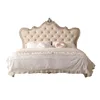 American Style Solid Wood Luxury Beds Modern Minimalist High-End Double Bed French-Designed Bedroom Furniture Fauteuil Lit FYBB 5