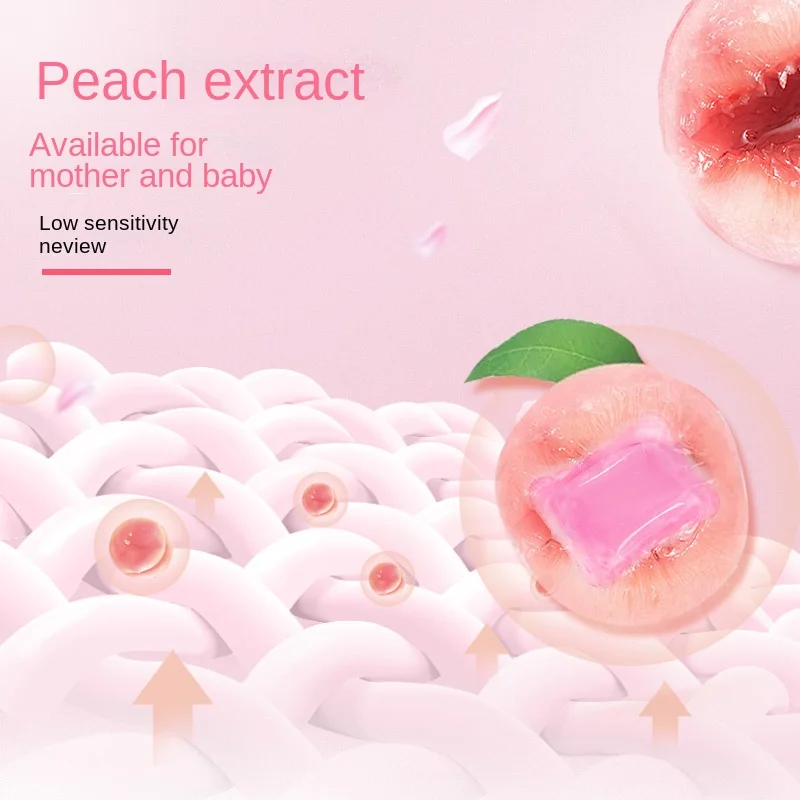 Household Laundry Condensed Beads Peach Perfume Laundry Beads Long-lasting Fragrance Hand Detergent Household