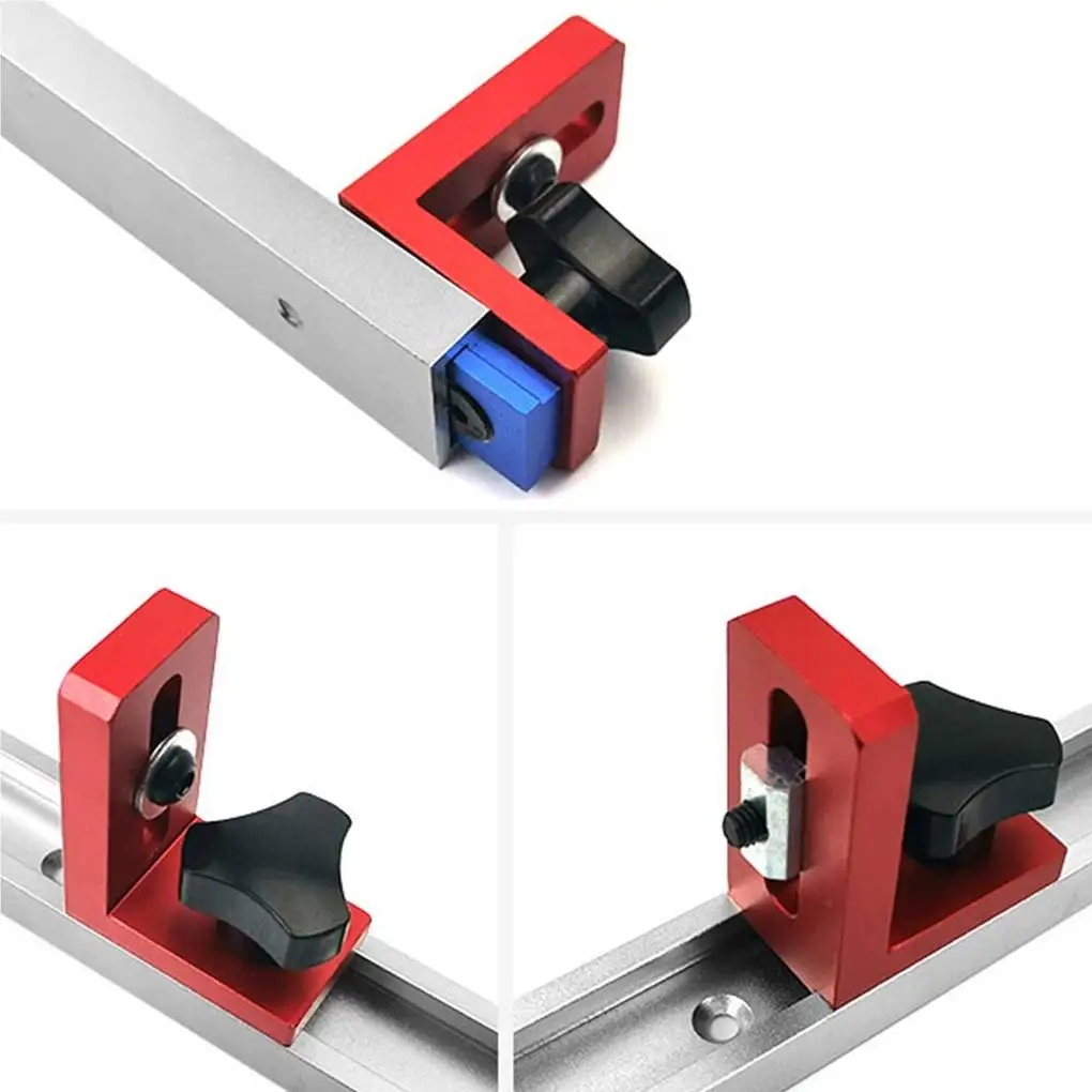 

30 45 T-tracks T-slot Backing Connector Rail Chute Connector Sliding Slot Limiter Track Woodworking Tool Miter T-stop Aluminium