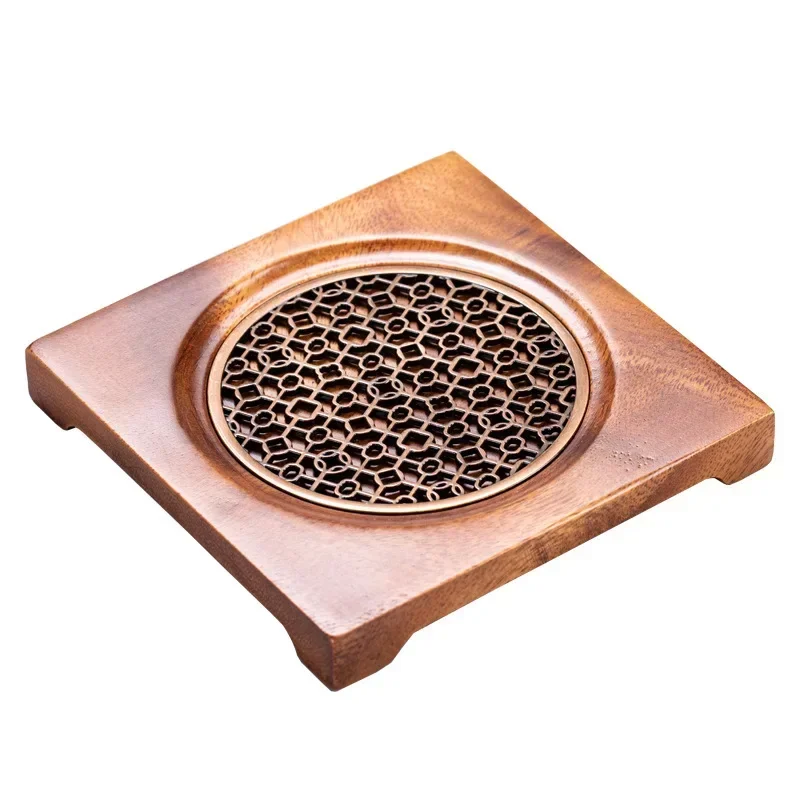Wood Teapot Mat for Tea Ceremony Household Pot Holder Coaster Zero Matching Teapot Support Kung Fu Tea Set Accessories wood teapot mat